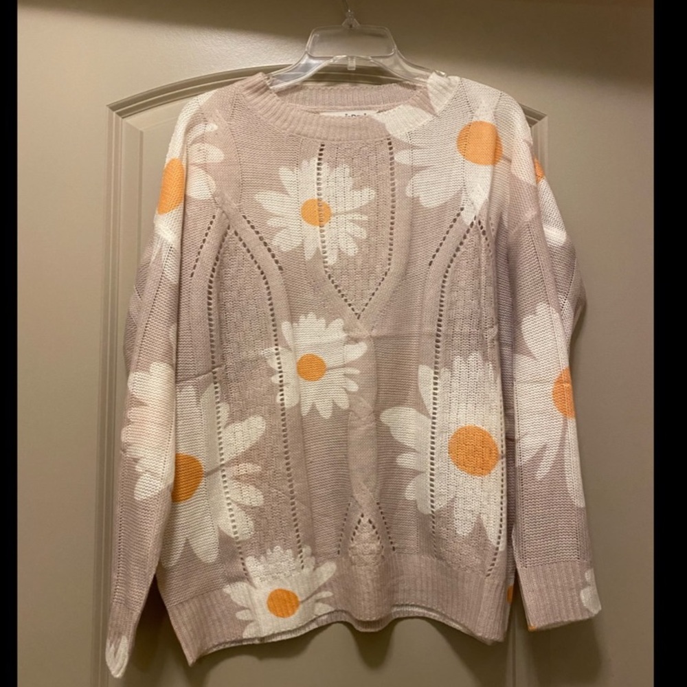 Vici Collection daisy and cream sweater